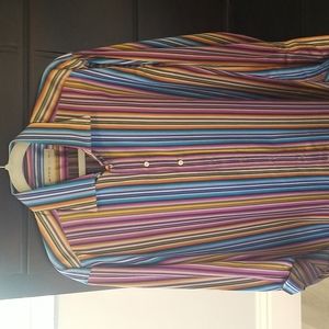 ETRO 44 men's casual button down shirt made in Italy z L / XL